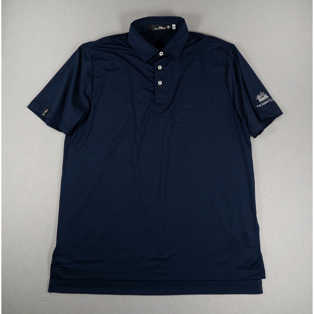 RLX Ralph Lauren Mens Polo Shirt The Eden Club Performance Navy Blue Size M